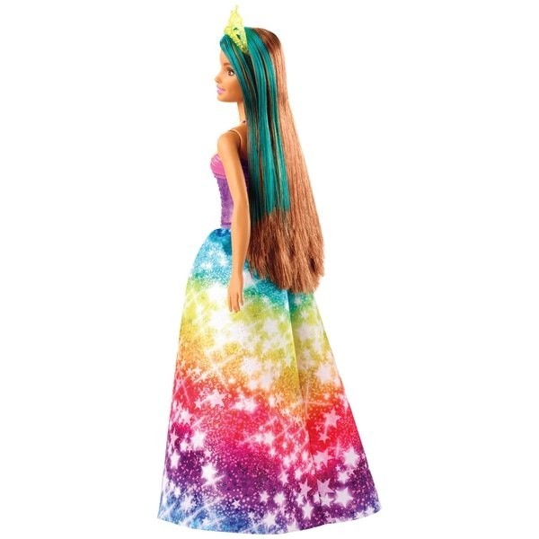 Free Shipping - Barbie Dreamtopia Princess Toy - Starry Rainbow Gown - Virtual Value-Packed Variety Show:£9