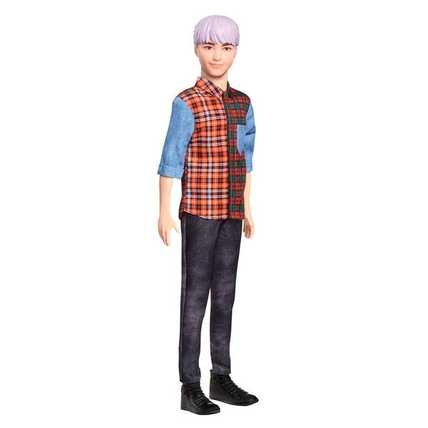 Ken Fashionistas Toy 154 Violet Hair