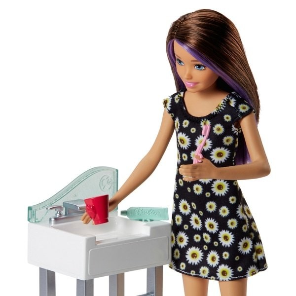 Final Clearance Sale - Barbie Captain Babysitters Figurine Potty Playset - Savings:£21[chb9490ar]