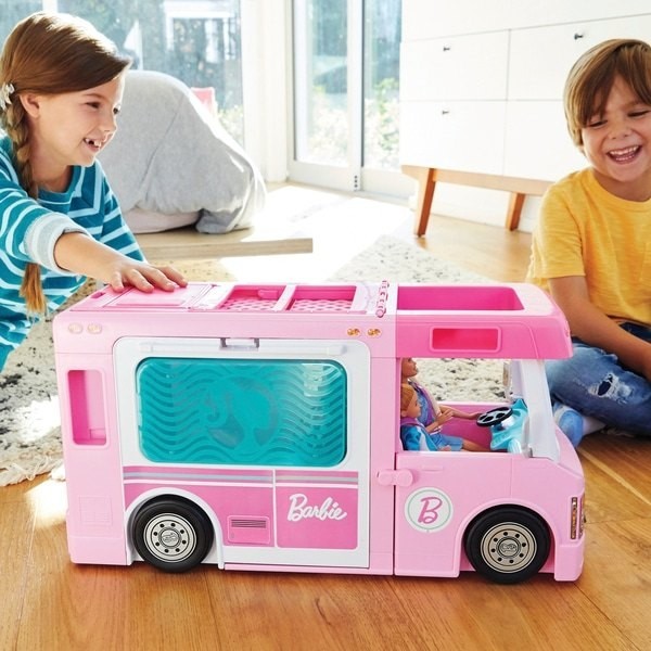 Barbie 3-in-1 DreamCamper as well as Devices