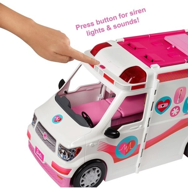 Markdown - Barbie Care Center Motor Vehicle - Get-Together Gathering:£36[cob9494li]