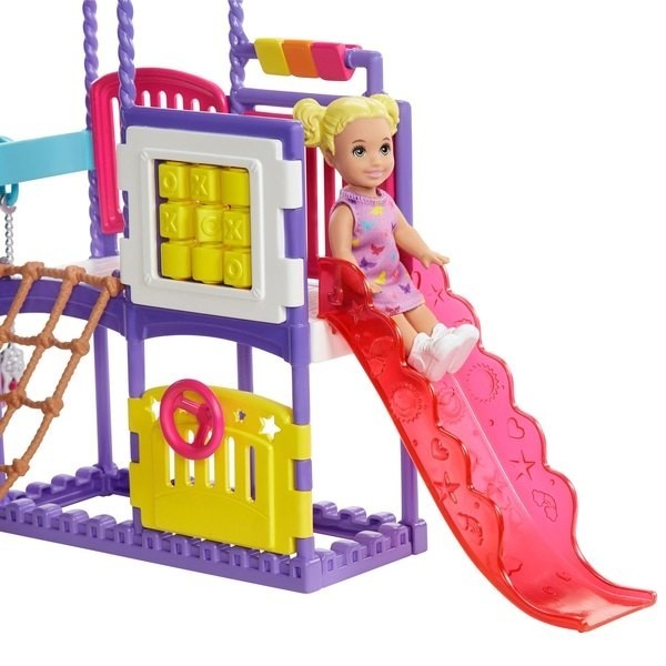 Barbie Skipper Babysitters Inc Check Out 'n' climb Playground Dolls and also Playset