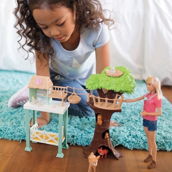 Barbie Animal Rescuer Dolly and also Playset