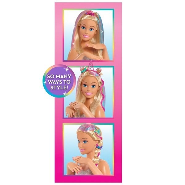 Barbie Glitter Hair Deluxe Designing Scalp