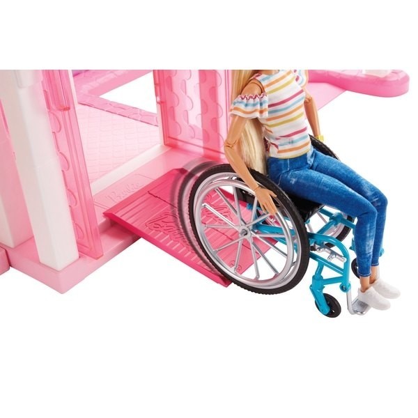 Half-Price Sale - Barbie Fashionista Dolly 132 Wheelchair with Ramp - E-commerce End-of-Season Sale-A-Thon:£18