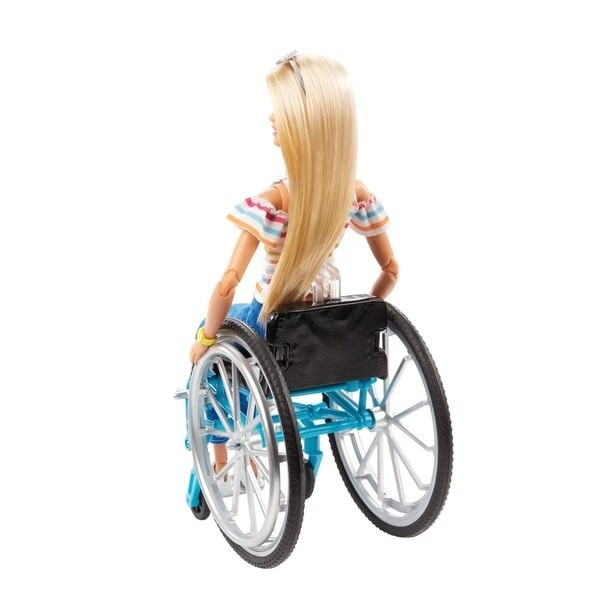Barbie Fashionista Doll 132 Wheelchair along with Ramp