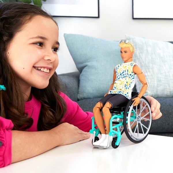 April Showers Sale - Barbie Ken Figure 167 with Wheelchair - Valentine's Day Value-Packed Variety Show:£20[jcb9526ba]
