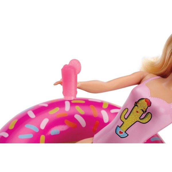 Warehouse Sale - Barbie Swimming Pool Celebration Dolly - Blonde - Mid-Season:£10[neb9528ca]