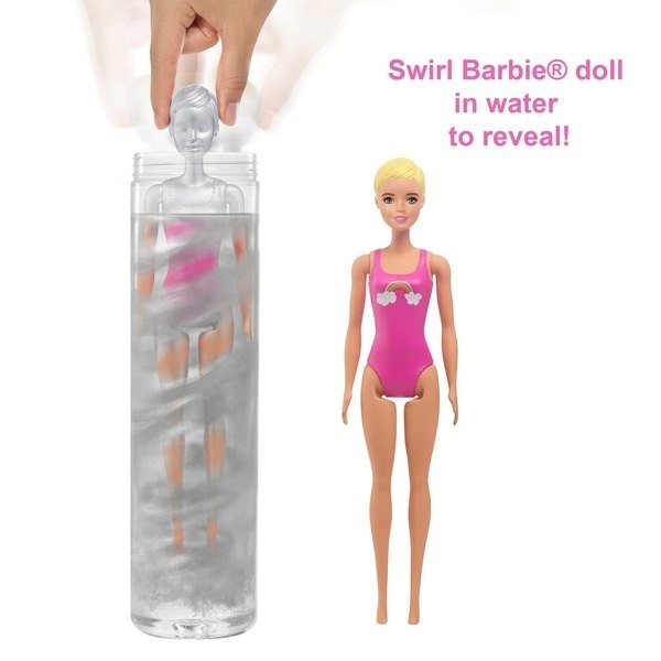 Barbie Colour Reveal Rest Gathering Enjoyable Set along with 50+ Surprises