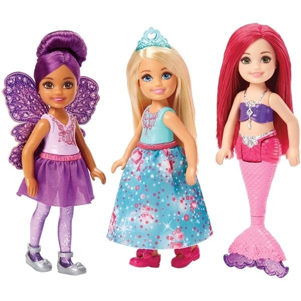Labor Day Sale - Barbie Dreamtopia 3 Figurine Establish - X-travaganza Extravagance:£12