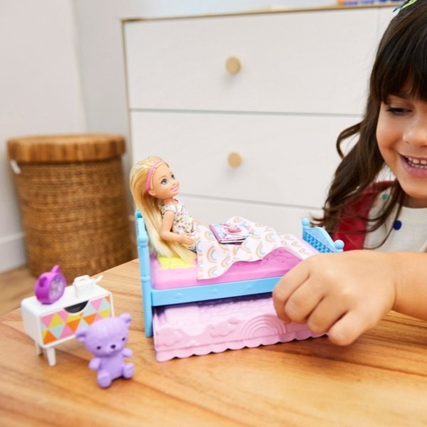 Year-End Clearance Sale - Barbie Nightclub Chelsea Toy Bed Time Playset - Two-for-One Tuesday:£18