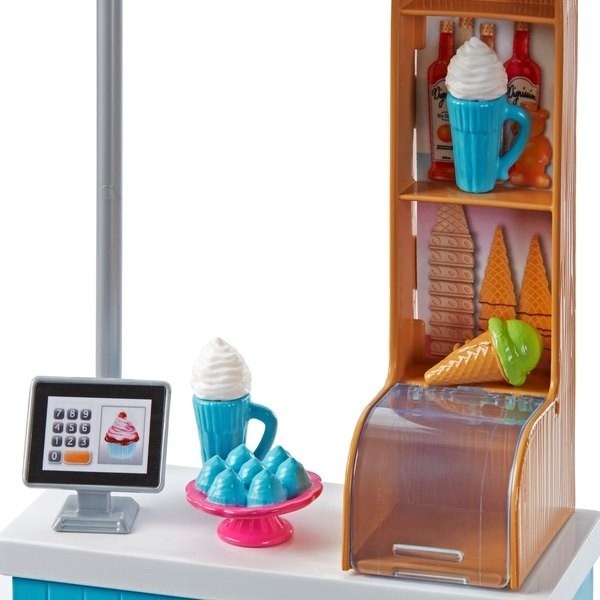 Labor Day Sale - Barbie Nightclub Chelsea Ice Cream Coffee Shop Playset - Summer Savings Shindig:£24