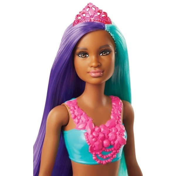 Barbie Dreamtopia Mermaid Dolly - Violet and also Teal