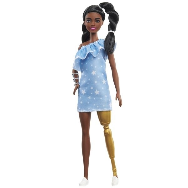 Barbie Fashionista Doll 146 Star Publish Denim Outfit