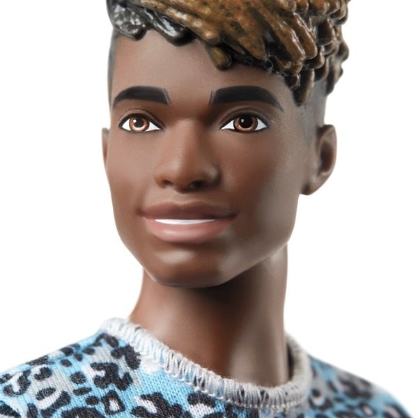 Veterans Day Sale - Ken Fashionistas Toy 153 Moulded Dreadlocks - Off-the-Charts Occasion:£9