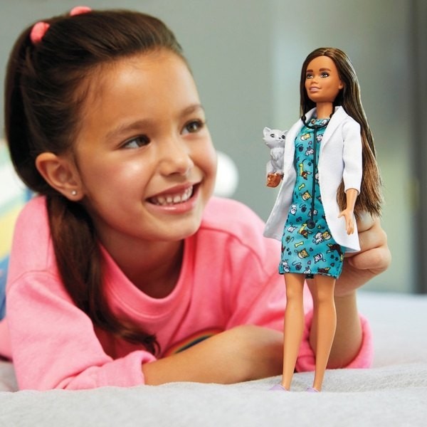 Barbie Careers Pet Dog Vet Figurine