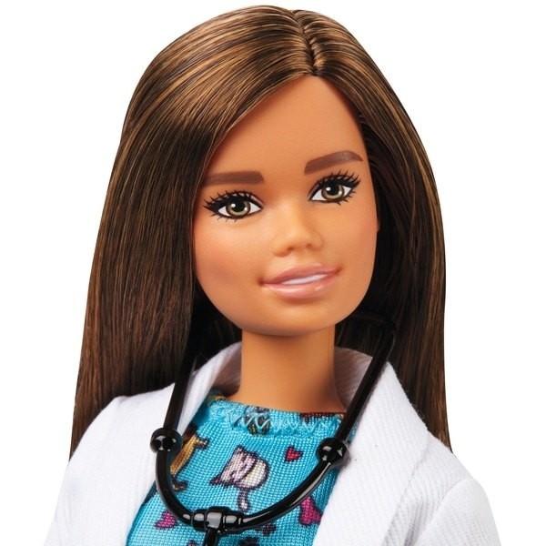 Super Sale - Barbie Careers Dog Veterinarian Figurine - Spring Sale Spree-Tacular:£9