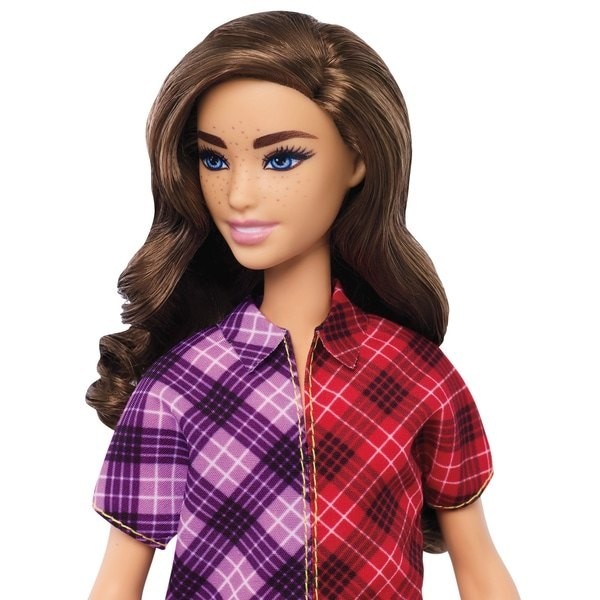 Seasonal Sale - Barbie Fashionista Dolly 137 Love Plaid - Price Drop Party:£9[sab9568nt]