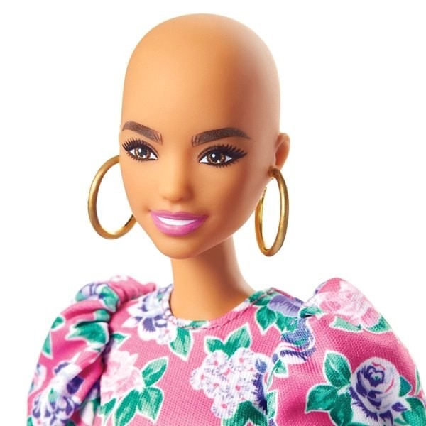 Pre-Sale - Barbie Fashionista Figure 150 along with Peplum Dress - Digital Doorbuster Derby:£9