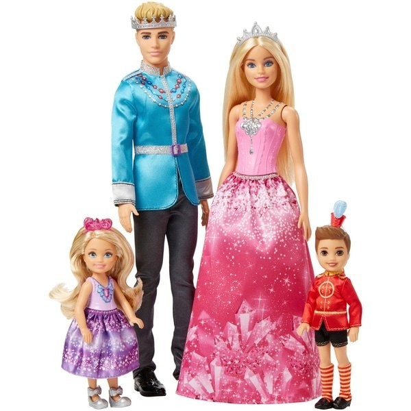 Half-Price Sale - Barbie Dreamtopia 4 Figurine Establish - Price Drop Party:£30