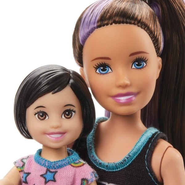 Barbie Skipper Babysitters Night Time Playset Figurine and Equipment