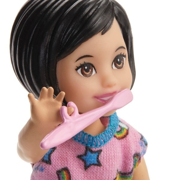Barbie Skipper Babysitters Bedtime Playset Figure and Equipment