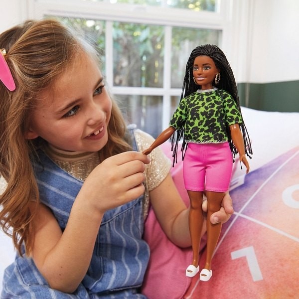 Barbie Fashionista Doll 144 Fluorescent Panthera Pardus Shirt