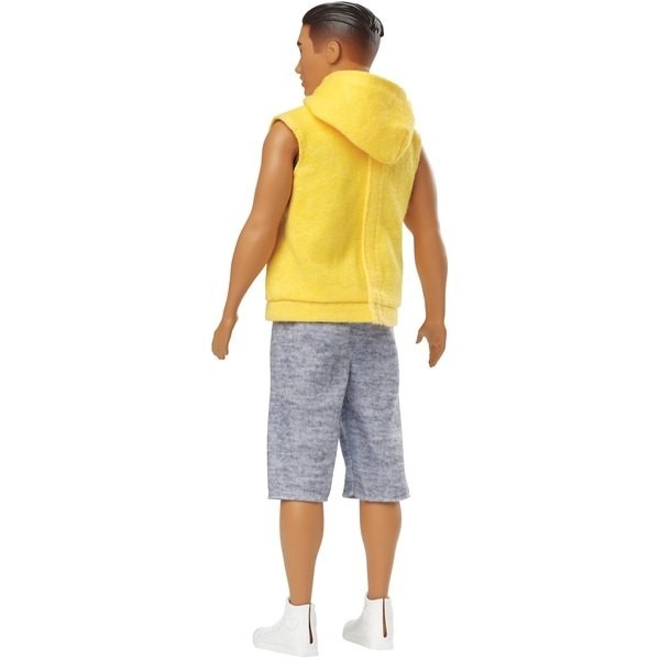 Internet Sale - Ken Fashionista Toy 131 Yellowish NY Hoodie - Closeout:£9[neb9599ca]