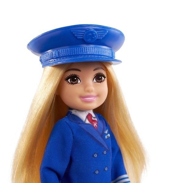 Up to 90% Off - Barbie Chelsea Profession Figurine - Pilot - End-of-Season Shindig:£9[chb9604ar]
