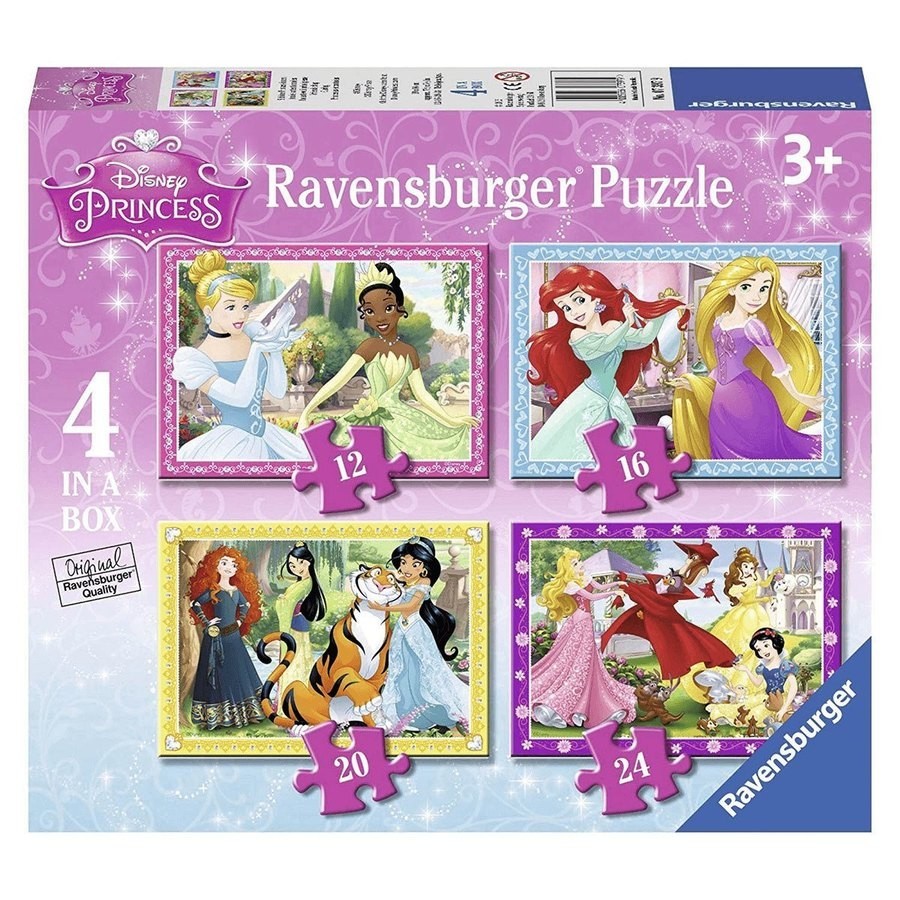 Ravensburger Disney Princess Or Queen 4 In a Container Puzzles