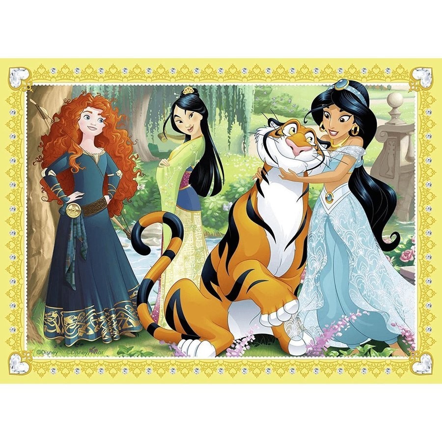 Christmas Sale - Ravensburger Disney Princess Or Queen 4 In a Carton Puzzles - Boxing Day Blowout:£5
