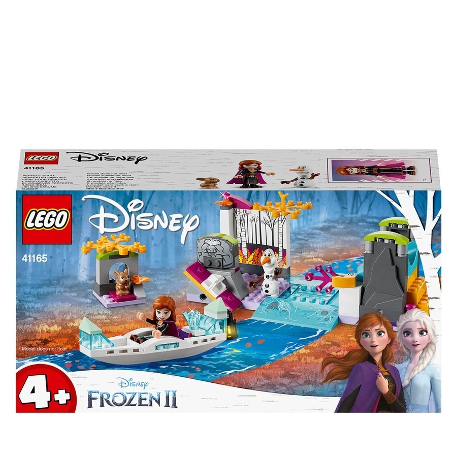 Half-Price - LEGO Disney Frozen II Anna's Kayak Exploration Playset - 41165 - Digital Doorbuster Derby:£19