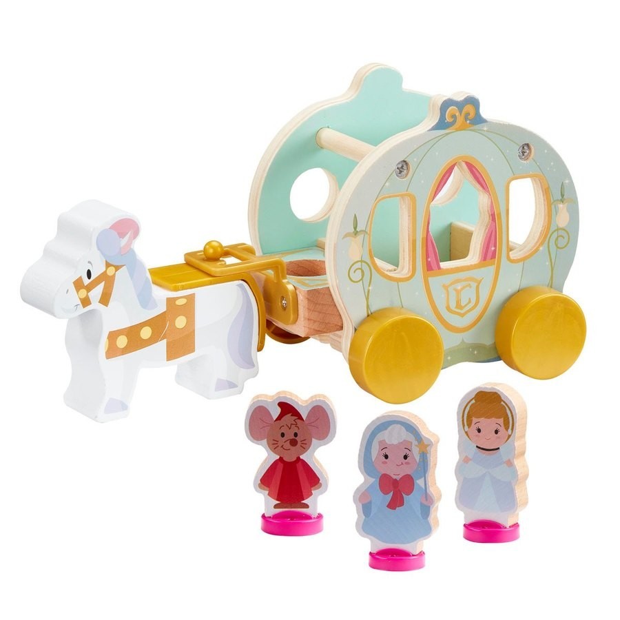 Disney Princess or queen Cinderella's Wooden Fruit Carriage Set