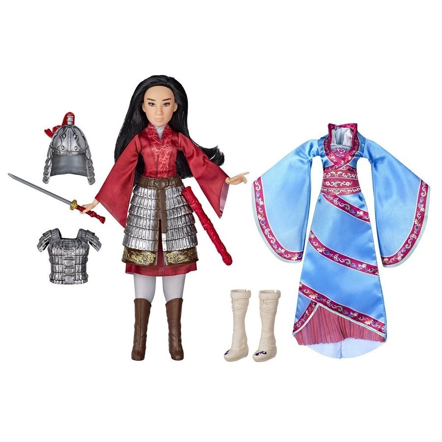 Disney Princess Or Queen Fighter - Mulan Style Dolly Set