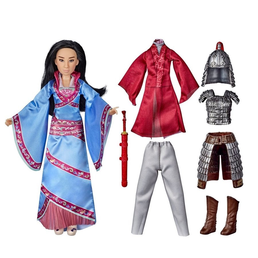 Disney Little Princess Soldier - Mulan Manner Figurine Establish
