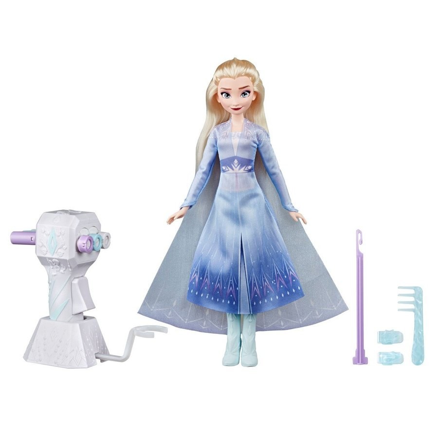 Black Friday Weekend Sale - Disney Frozen 2 - Sister Styles Elsa Manner Figurine - Markdown Mardi Gras:£25