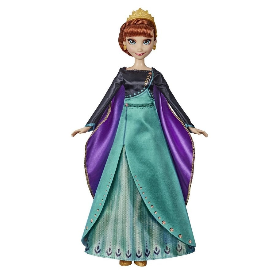 Price Reduction - Disney Frozen 2 Musical Journey Vocal Singing Dolly - Anna - Summer Savings Shindig:£19[cob9677li]