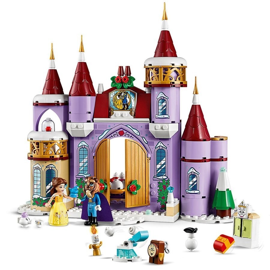 July 4th Sale - LEGO Disney Princess Belle's Castle Winter season Party- 43180 - Fire Sale Fiesta:£36