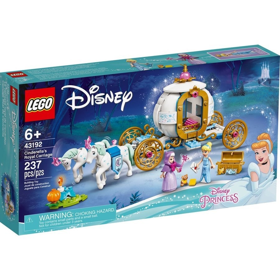 Weekend Sale - LEGO Disney Little princess Cinderella's Royal Carriage - 43192 - Spree-Tastic Savings:£35[chb9682ar]