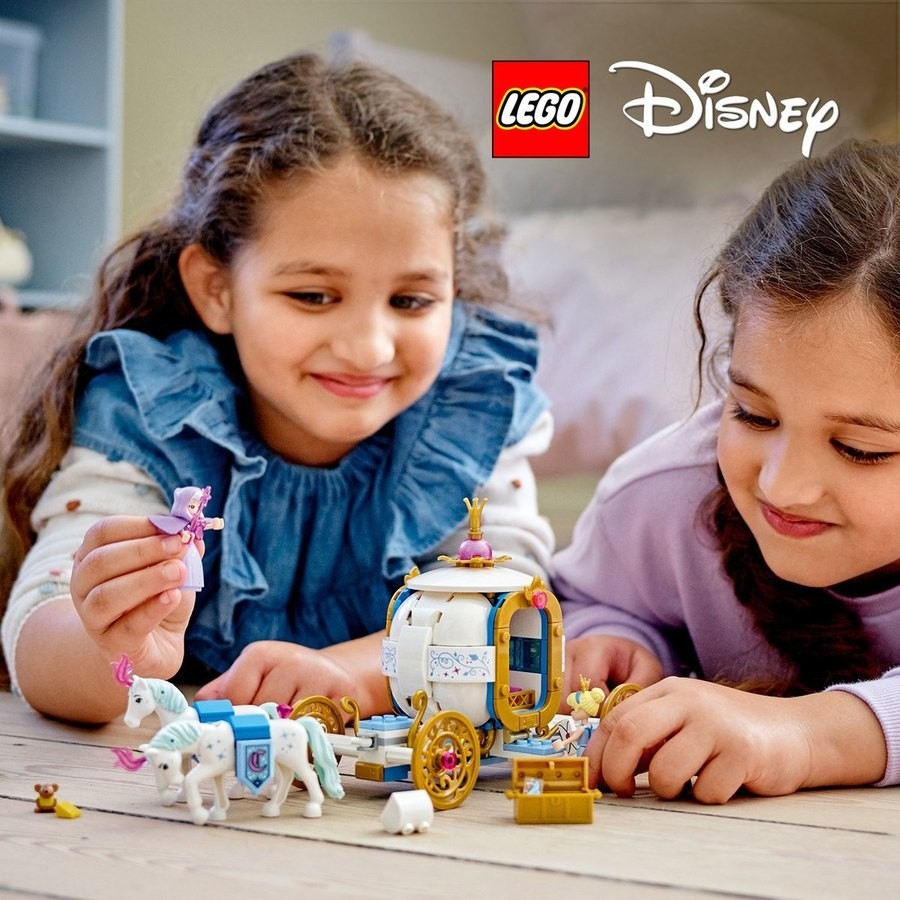 July 4th Sale - LEGO Disney Little princess Cinderella's Royal Carriage - 43192 - Clearance Carnival:£33[jcb9682ba]
