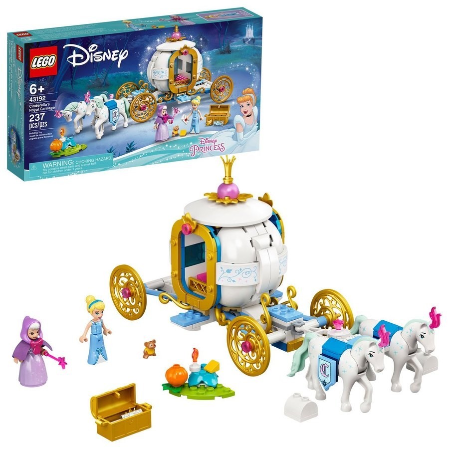 Weekend Sale - LEGO Disney Little princess Cinderella's Royal Carriage - 43192 - Spree-Tastic Savings:£35[chb9682ar]