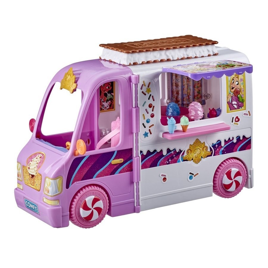 70% Off - Disney Little Princess Comfy Team Sugary Food Treats Truck Playset - Price Drop Party:£41