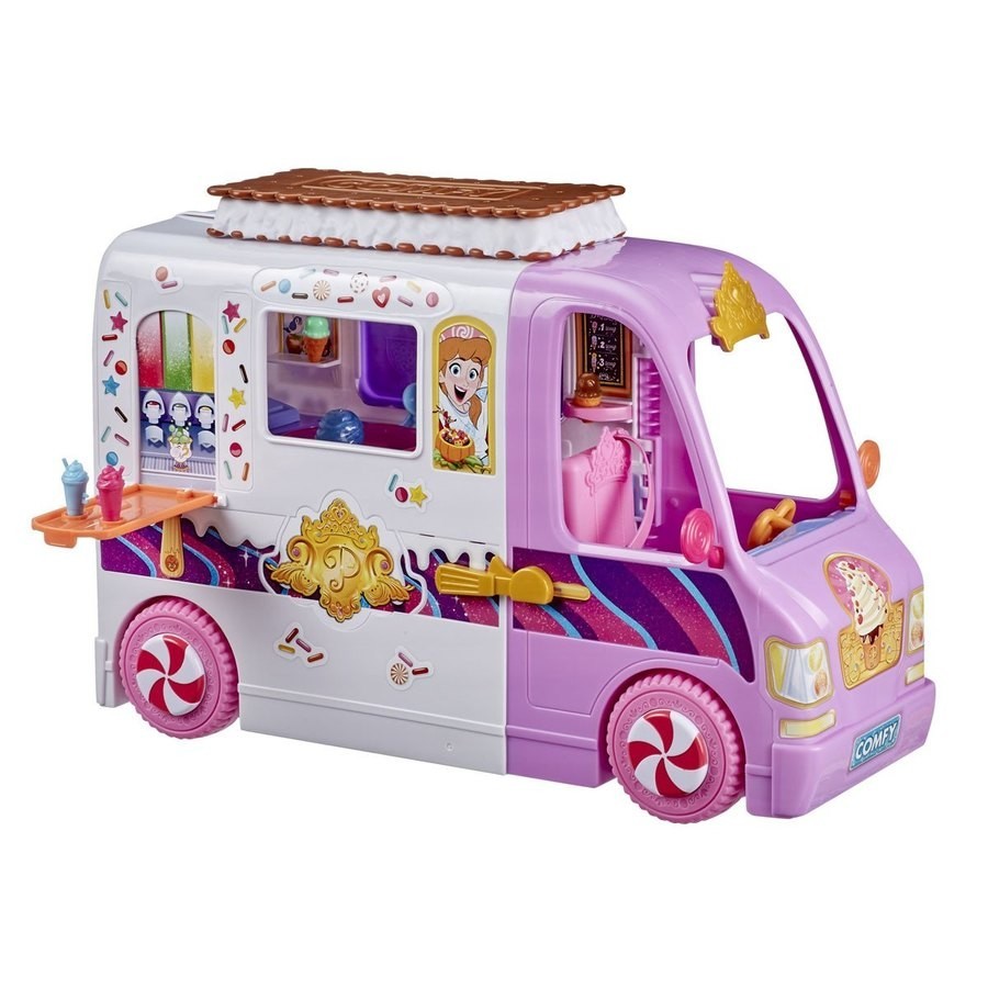 Curbside Pickup Sale - Disney Little Princess Comfy Squad Dessert Addresses Truck Playset - Thrifty Thursday:£43[jcb9685ba]