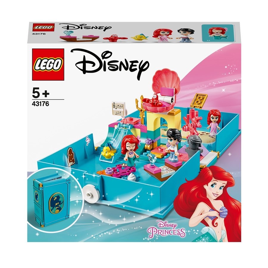 Blowout Sale - LEGO Disney Princess or queen Ariel's Storybook Adventures - 43176 - Labor Day Liquidation Luau:£19