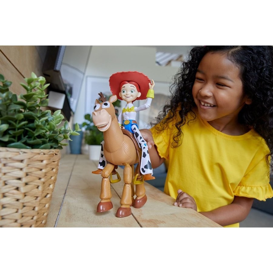 Online Sale - Disney Pixar Toy Tale Jessie and Bullseye Bodies - Weekend Windfall:£25