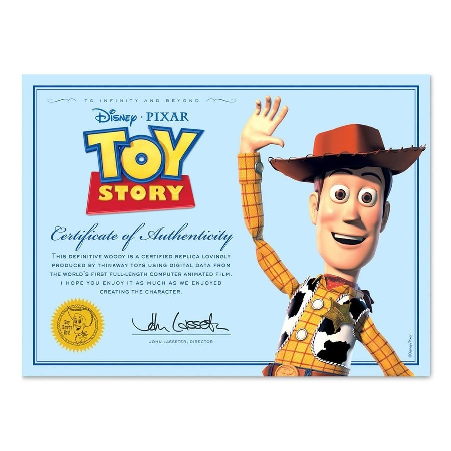Winter Sale - Disney Pixar Plaything Account 4 Assortment Number - Woody The Officer - Black Friday Frenzy:£58