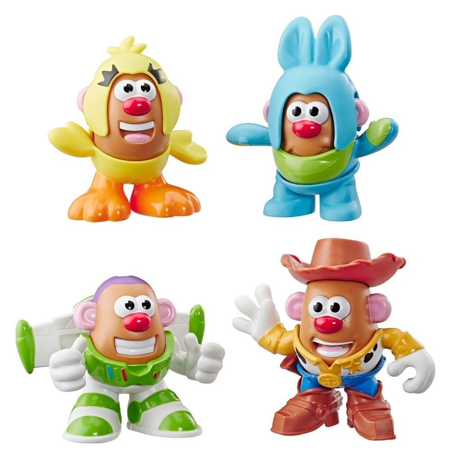 All Sales Final - Disney Pixar Toy Story 4 Mini Mr. White Potato Head 4 Load - Web Warehouse Clearance Carnival:£19