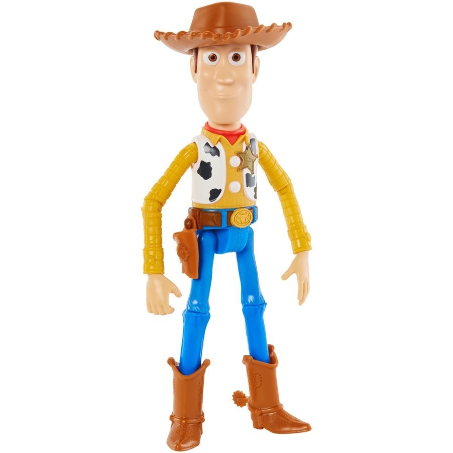 Summer Sale - Disney Pixar Plaything Tale 4 17 centimeters Amount - Woody - Crazy Deal-O-Rama:£10