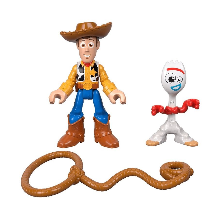 Fisher-Price Imaginext Disney Pixar Toy Tale 4 - Woody as well as Forky