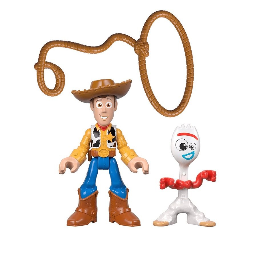 Year-End Clearance Sale - Fisher-Price Imaginext Disney Pixar Toy Story 4 - Woody and Forky - Christmas Clearance Carnival:£10